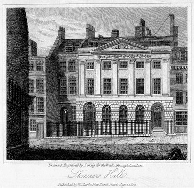 Skinners Hall, City of London, 1817 von J. Greig