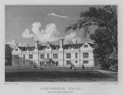 Apethorpe Hall, Northamptonshire von John Preston Neale