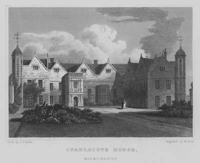 Charlecote House, Warwickshire (Stich) von John Preston Neale