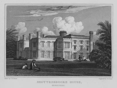 Shottesbrooke House, Berkshire (Gravur) von John Preston Neale