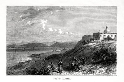Berg Karmel, Israel, 19. Jahrhundert von J. Quartley