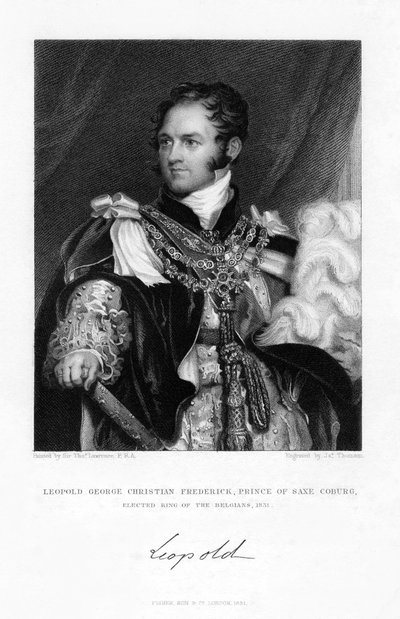 Leopold von Sachsen-Coburg und Gotha, 1831 von J. Thomson