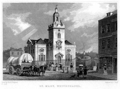 Kirche St. Mary, Whitechapel, London, 1831 von J. Tingle