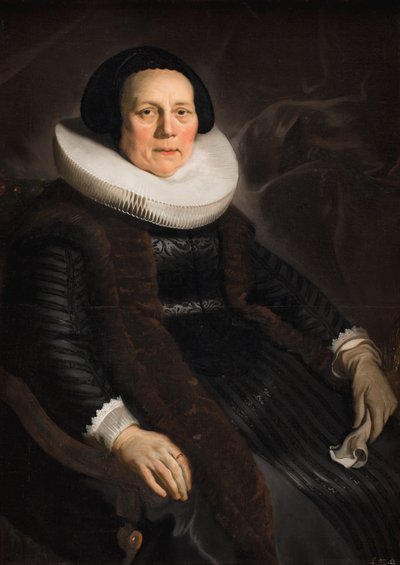 Porträt einer Frau von Jacob Adriaensz Backer