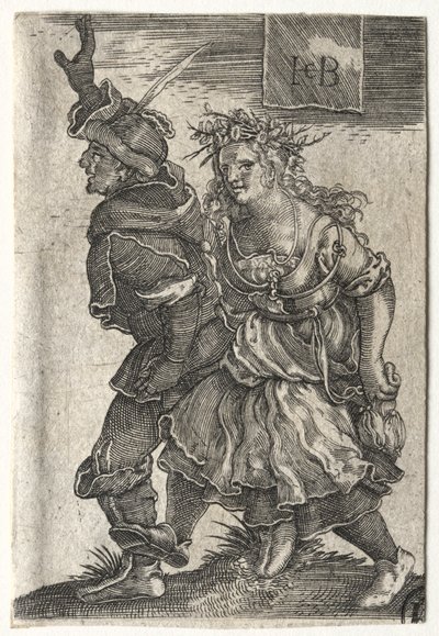 Ein tanzendes Bauernpaar von Jacob Binck