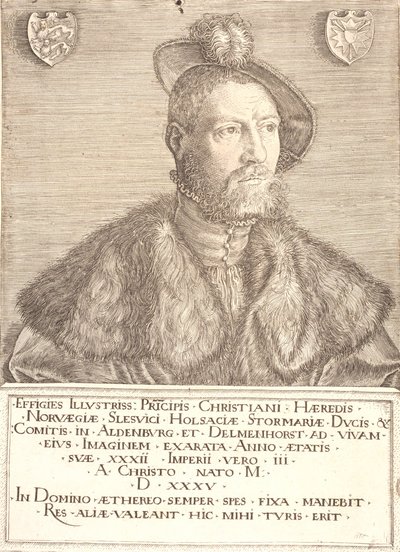 Porträt von König Christian III von Jacob Binck