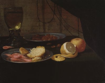Stillleben mit Zitrone von Jacob  Foppens van Es