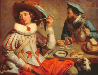 Zwei Soldaten an einem Tisch von Jacob Gerritsz Cuyp