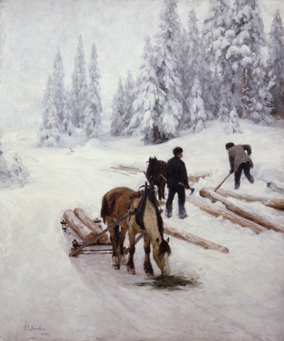 Holztransport von Jacob Gloersen