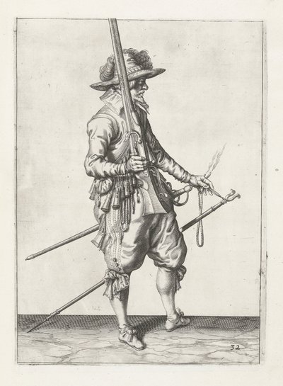 Musketier, um 1600 von Jacob II de Gheyn