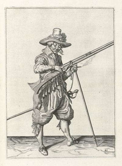 Musketier auf Wache, um 1600 von Jacob II de Gheyn