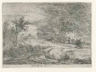 Landschaft mit einem Bauernhof von Jacob van Ruisdael