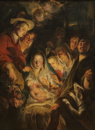 Die Anbetung der Hirten von Jacob Jordaens