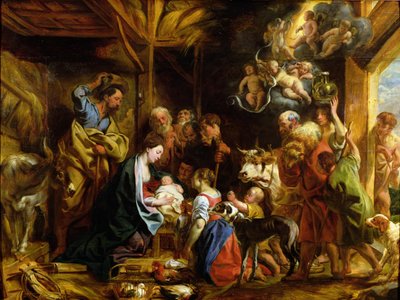 Die Geburt Christi von Jacob Jordaens