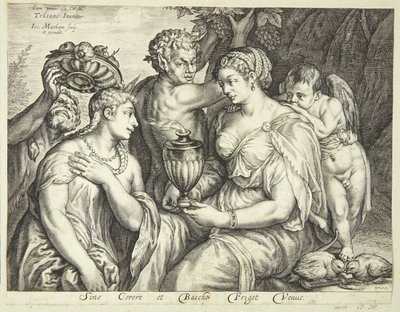 Ceres, Bacchus und Venus von Jacob Matham