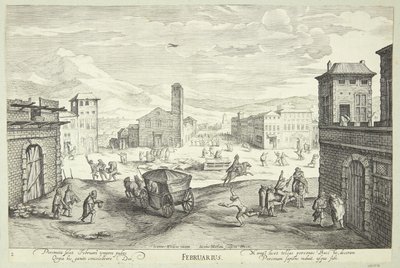 Februar von Jacob Matham