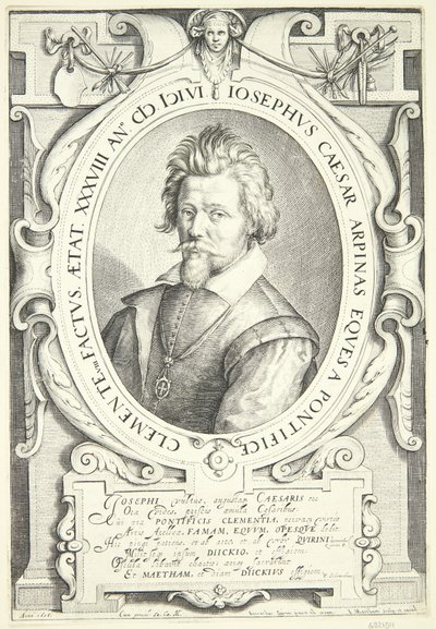 Porträt von Giuseppe Cesari von Jacob Matham