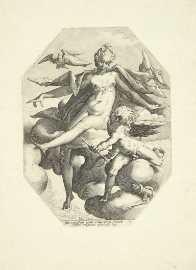 Venus und Amor von Jacob Matham