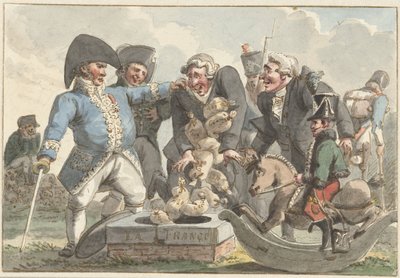 Karikatur über die Tiercering von 1810 von Jacob Smies
