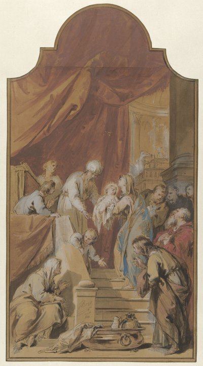 Die Darbringung im Tempel von Jacob de Wit