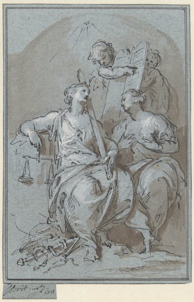 Gerechtigkeit und Barmherzigkeit von Jacob de Wit