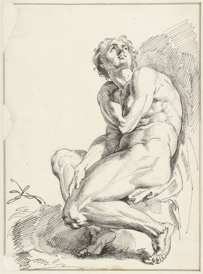 Nackter Mann von Jacob de Wit