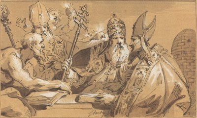 Die vier Kirchenväter von Jacob de Wit