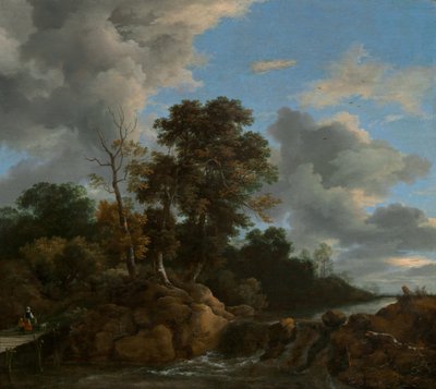 Landschaft, ca. 1670 von Jacob van Ruisdael