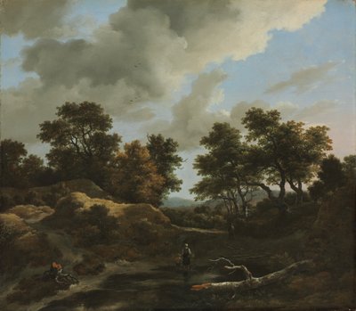 Waldige und hügelige Landschaft von Jacob van Ruisdael