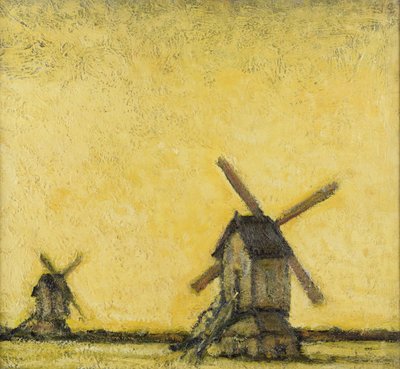 Landschaft mit zwei Windmühlen, ca. 1900 von Jacobs Smits
