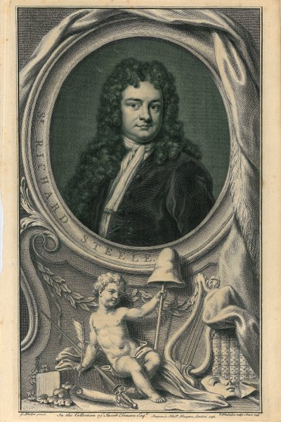 Sir Richard Steele von Jacobus Houbracken