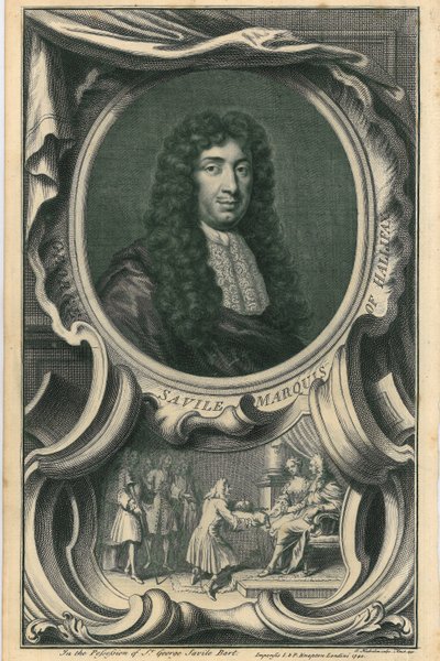 George Savile, Marquis von Halifax von Jacobus Houbraken