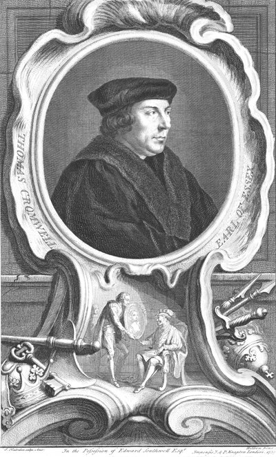 Thomas Cromwell, Earl of Essex, 1739 von Jacobus Houbraken