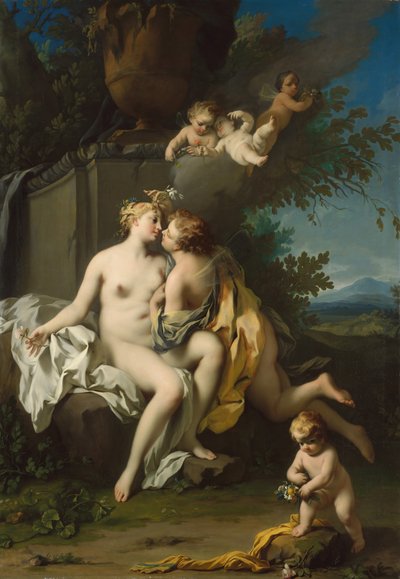 Flora und Zephyr, 1730er Jahre von Jacopo Amigoni