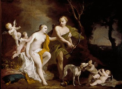 Venus und Adonis von Jacopo Amigoni