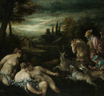 Diana und Actaeon, 1585-92 von Jacopo Bassano il vecchio