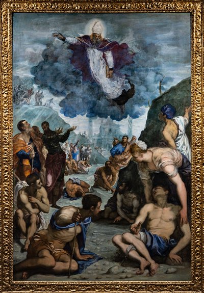 Der heilige Augustinus heilt den Lahmen von Jacopo Robusti Tintoretto