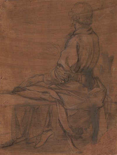 Sitzender Mann von hinten gesehen von Jacopo da Empoli