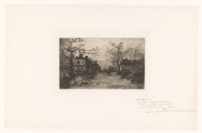 Dorpsstraat mit Figuren von Jacques Barthélemy Appian (Adolphe)