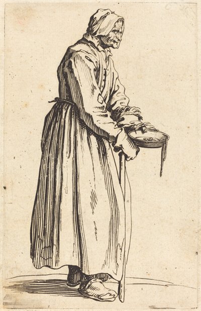 Bettlerin mit Pfanne von Jacques Callot