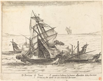 Entern der Bertone, 1617 von Jacques Callot