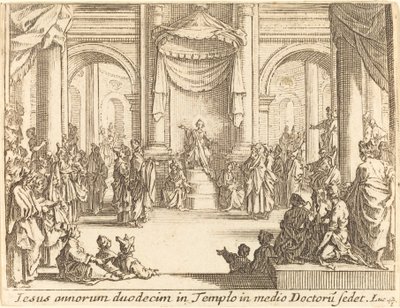 Christus im Gespräch mit den Ärzten von Jacques Callot