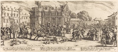 Zerstörung eines Klosters von Jacques Callot