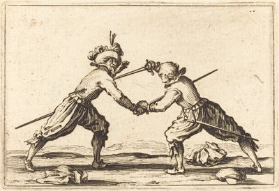 Duell mit Schwertern von Jacques Callot