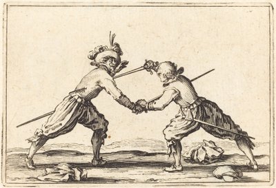Duell mit Schwertern von Jacques Callot