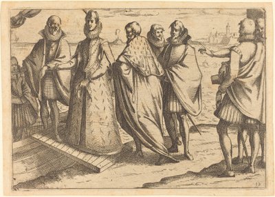 Einschiffung in Genua, 1612 von Jacques Callot