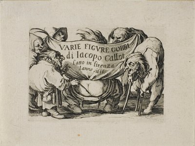 Frontispiz, aus Varie Figure Gobbi von Jacques Callot