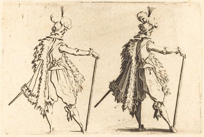 Herr mit Stock von Jacques Callot