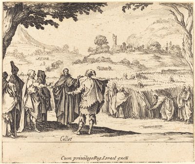 Jesus mit den Pharisäern von Jacques Callot
