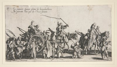 Die Bohemiens auf dem Marsch von Jacques Callot